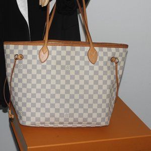 Vintage Louis Vuitton LV Neverfull MM Tote Handbag